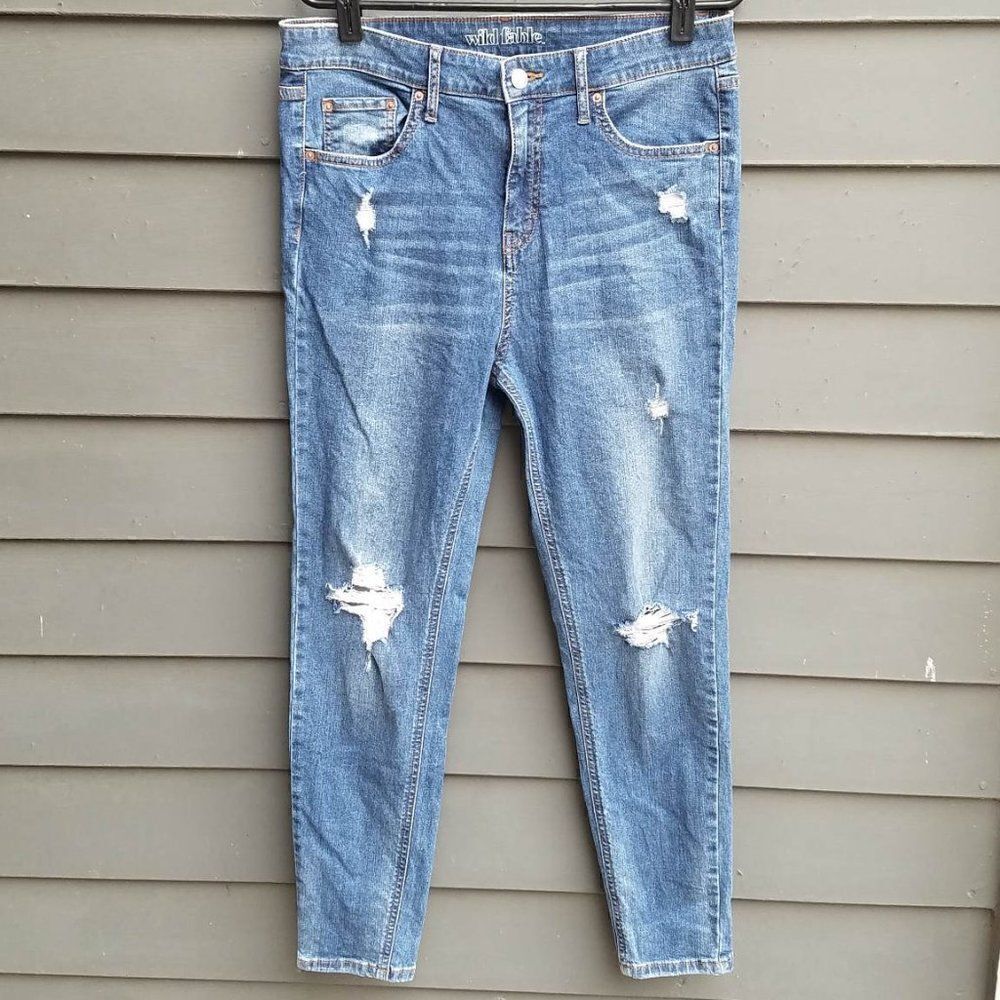 Wild Fable Distressed High Rise Skinny Jeans Size 12